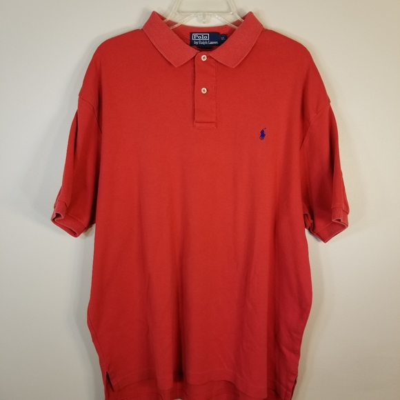 Polo Ralph Lauren Red Polo Shirt XL - Picture 14 of 16